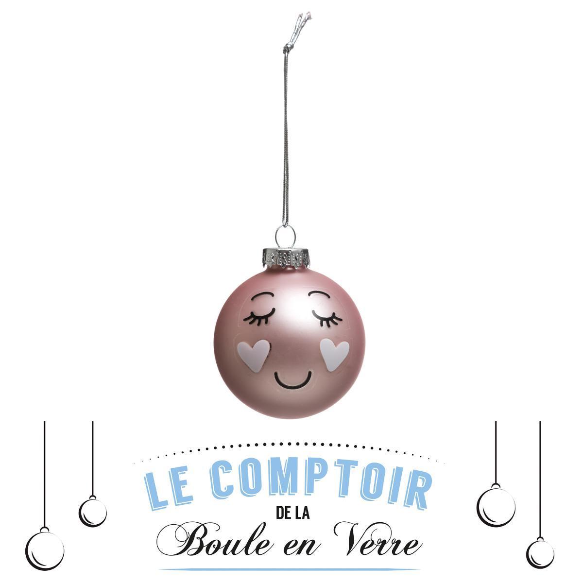Boule de Noël visage - ø 6 cm Boule de Noël visage - ø 6 cm