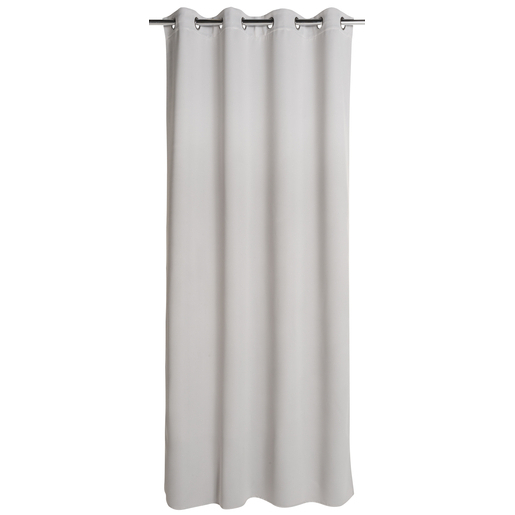 Rideau Occultant A œillets Polyester Gris Rideaux Et Voilages La Foir Fouille