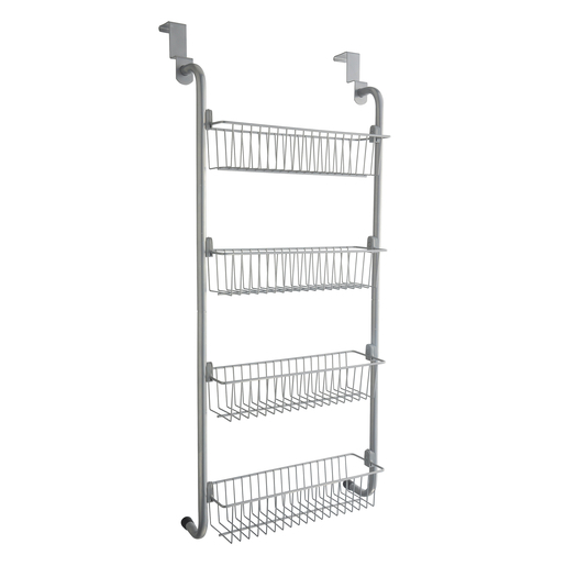 Etagere Porte Acier Gris Accessoires Salle De Bain La Foir