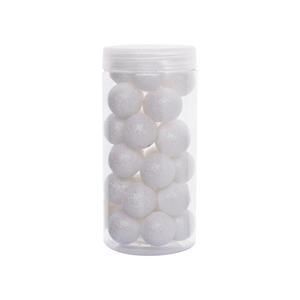 25 boules de Noël - Blanc