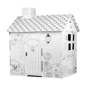 Maison en Carton à Colorier – Coloring Cardboard 