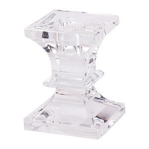 Coffret bougeoir - Verre - 6 x H 8 cm - transparent