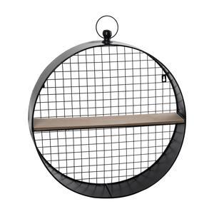 Étagère ronde Roxane - ø 50 x 12 cm - Noir