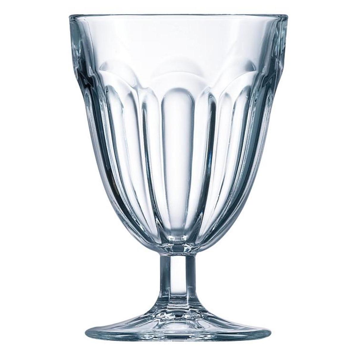3 verres a pied roman 21 cl verre et carafe la foir fouille