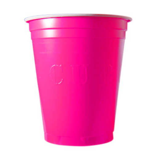 20 gobelets à Beer Pong 53 cl - Plastique - Rose - 350 g 20 gobelets à Beer Pong 53 cl - Plastique - Rose - 350 g