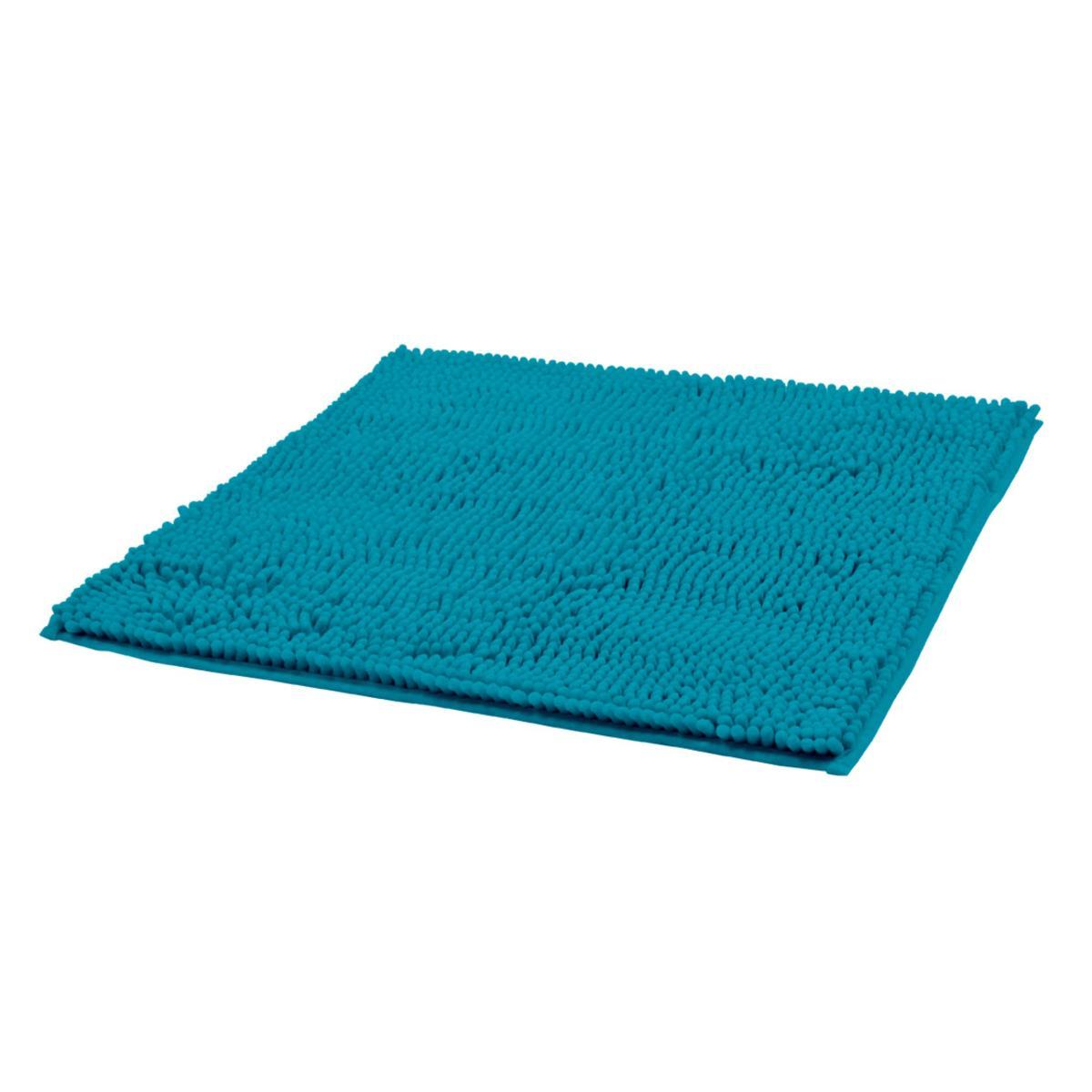 Tapis de bain Chenille - 50 x 50 cm - Bleu Tapis de bain Chenille - 50 x 50 cm - Bleu