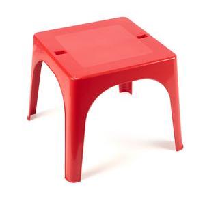 Table enfant - Polypropylène - 59 x 59 x H 47 cm - Rouge