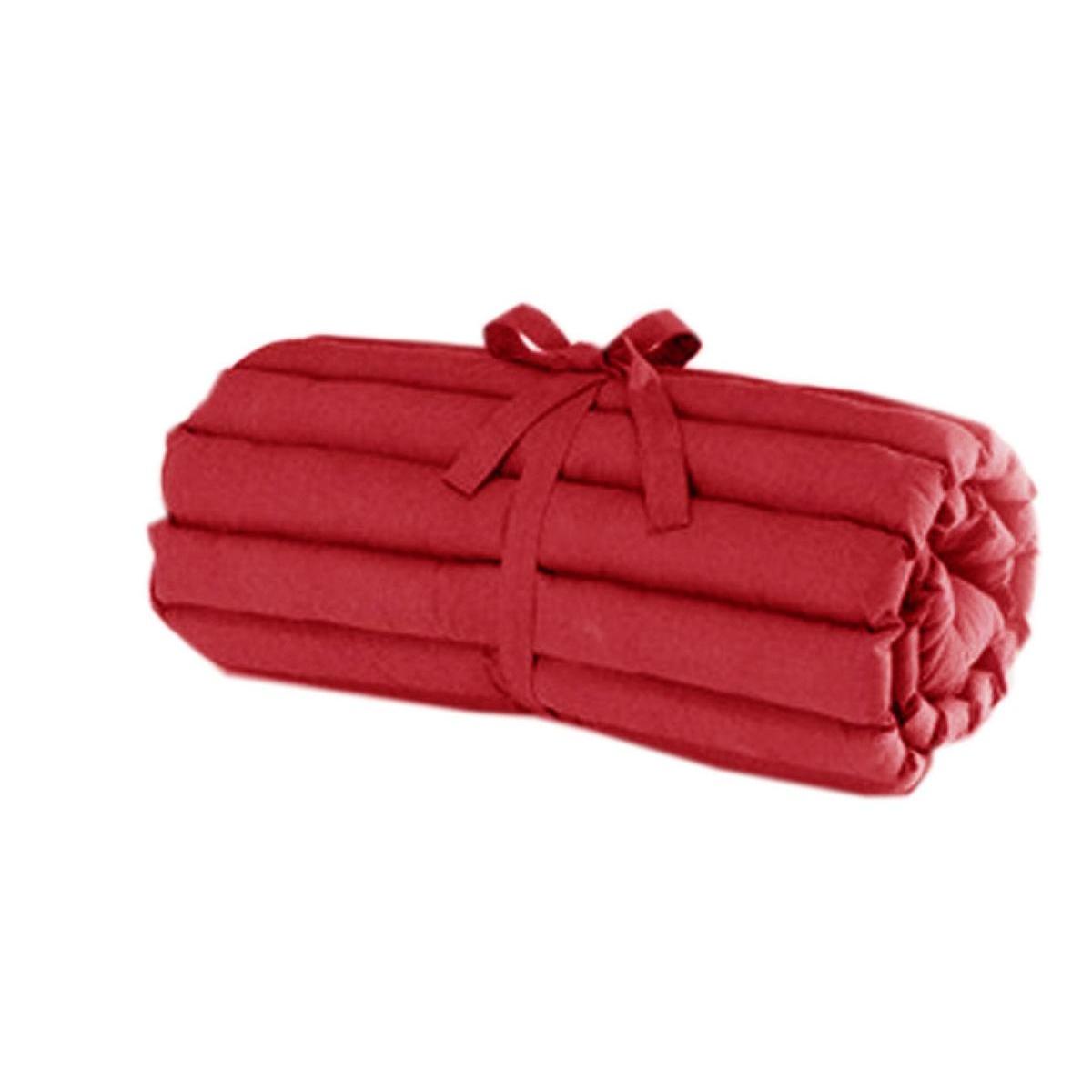 MATELAS UNI COTON ROUGE