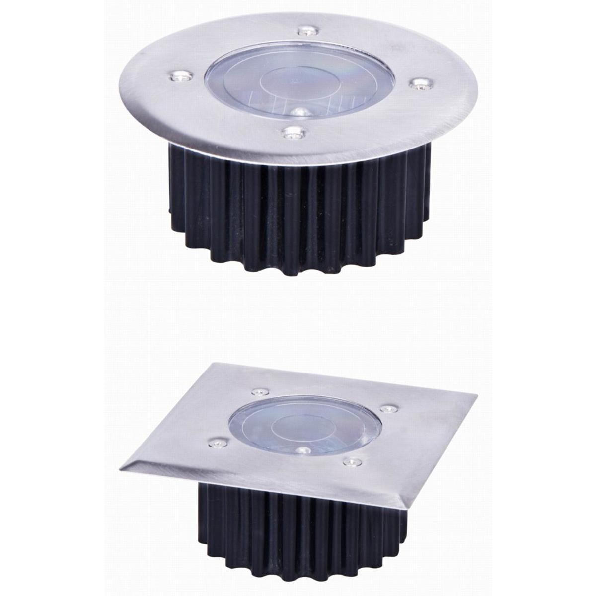 2 mini spots solaires - Ø 8 x H 3,5 cm 2 mini spots solaires - Ø 8 x H 3,5 cm