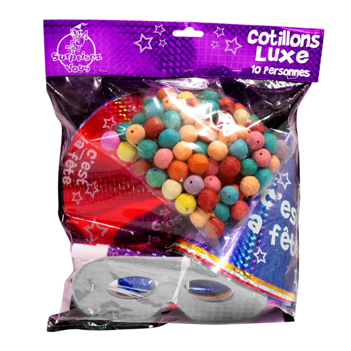 Sachet de boules de cotillon multicolores - 200 by CDA : : Cuisine  et Maison