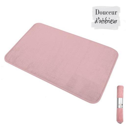 Tapis Microfibre Rose Tout Pour La Salle De Bain La Foir