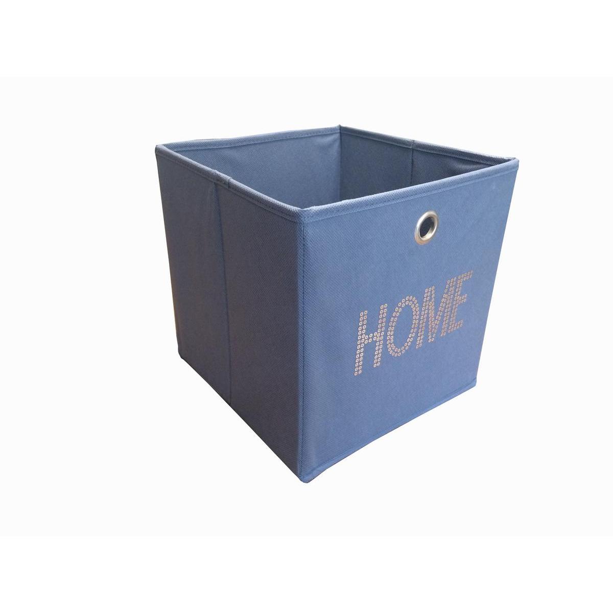 Cube de rangement - 28 x 28 x H 28 cm - Gris