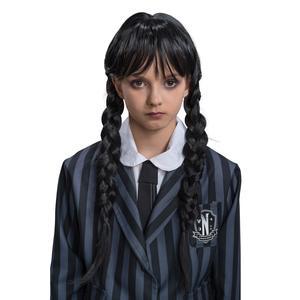 Perruque Mercredi Addams - Taille enfant