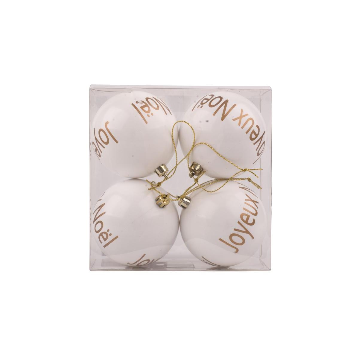 4 Boules Joyeux Noel Boules De Noel La Foir Fouille 4 Boules Joyeux Noel Boules De Noel La Foir Fouille