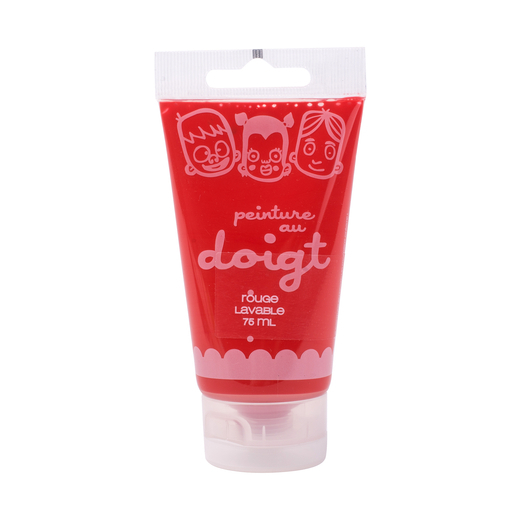 Peinture au doigt - 75 ml - Rouge Peinture au doigt - 75 ml - Rouge