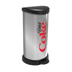 Poubelle à pédale Coca-Cola - Gris