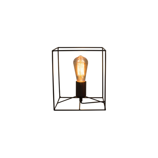 Lampe vintage et cube - Noir Lampe vintage et cube - Noir