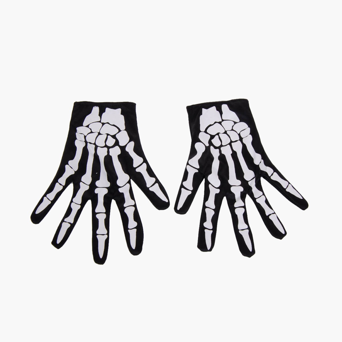 Gants squelette - 21 cm - Noir et blanc