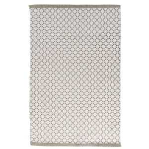 Tapis en coton style ethnique - 60 x 90 cm - Gris clair