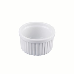 Ramequin en porcelaine - Diamètre 6,8 x H 3,8 cm - Blanc