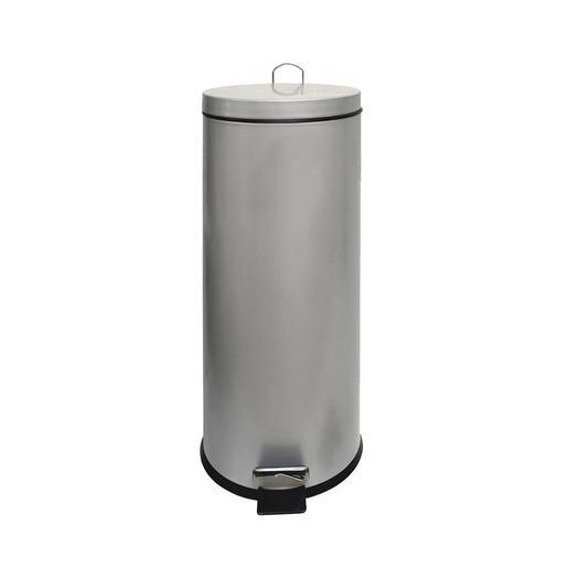 Poubelle Acier Inox 30 L Gris Materiel De Cuisine La Foir