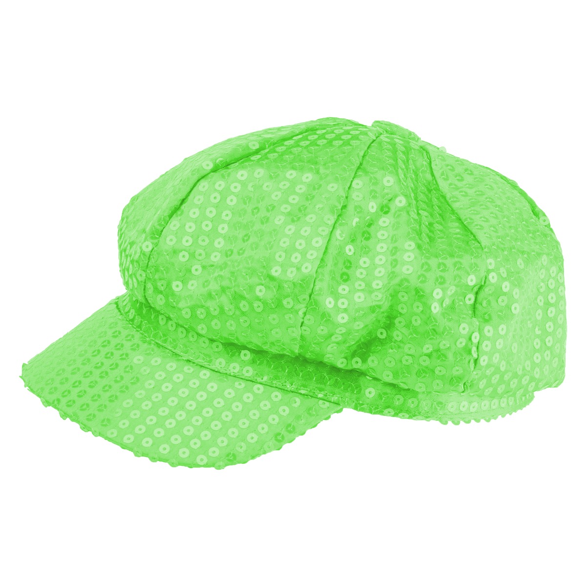 Chapeau zébrés vert fluo plastic - Chapeaux pas cher