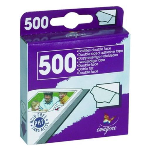 lot de 500 pastilles double face en papier adhésif - 9,4 x 7,7 x 2cm - Violet lot de 500 pastilles double face en papier adhésif - 9,4 x 7,7 x 2cm - Violet