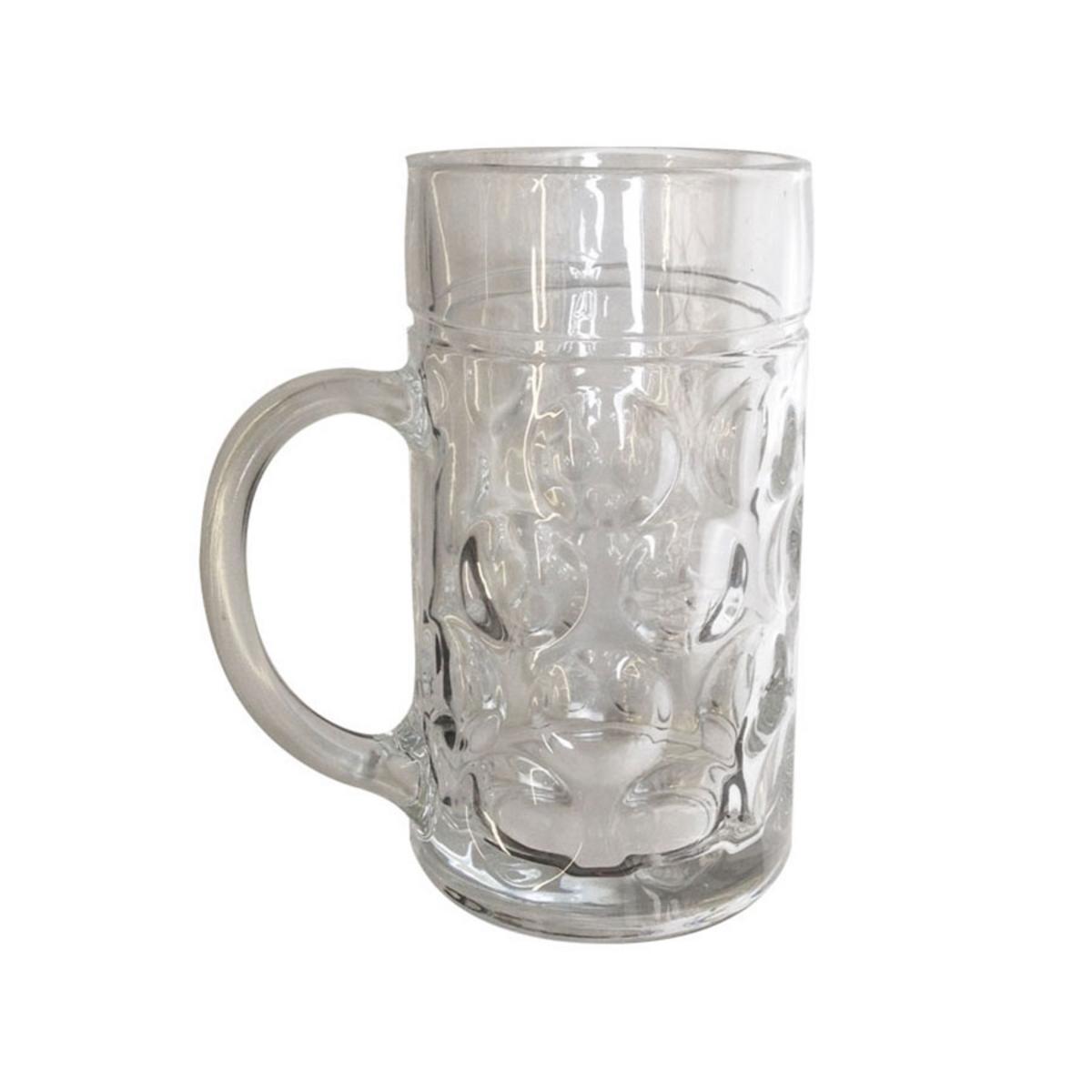 Chope en verre de 1 l - Verre - Transparent - 1,6 kg Chope en verre de 1 l - Verre - Transparent - 1,6 kg