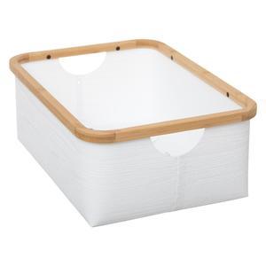Panier bambou Taille L blanc