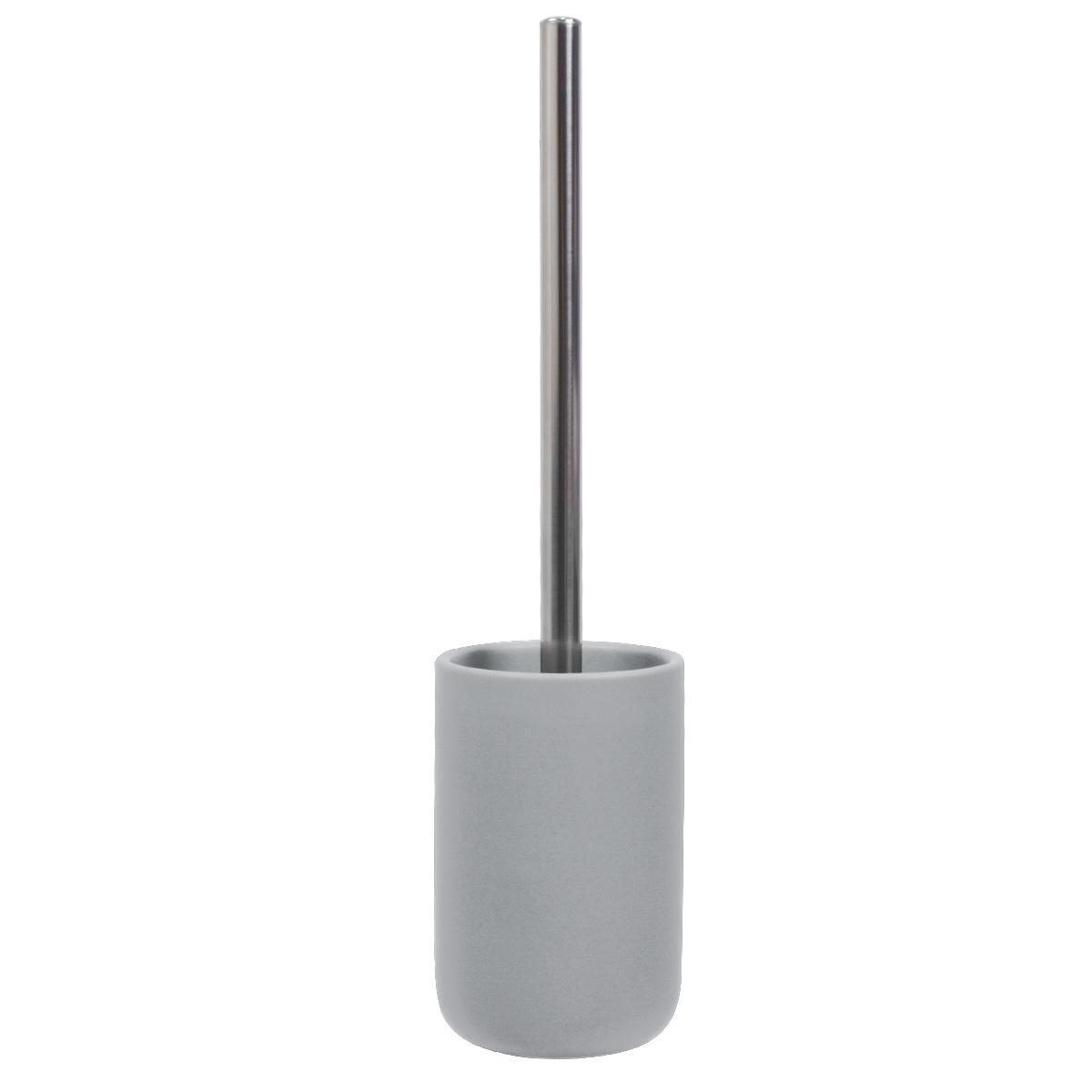 Pot + brosse WC céramique - Gris clair Pot + brosse WC céramique - Gris clair