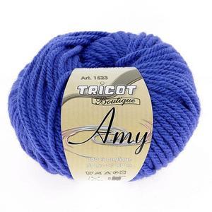 Pelote 50 g fil à tricoter Amy - Bleu