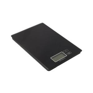 Balance cuisine 1g à 5kg en métal et verre - 22 x 15 cm - Noir