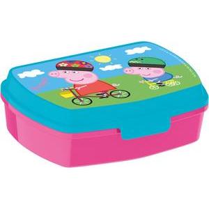 Lunchbox Peppa Pig - Polypropylène - 18 x 13,5 x H 5,5 cm - Multicolore