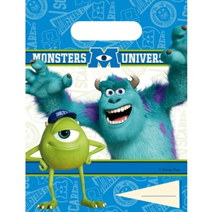 Lot de 6 sacs Monsters university en carton - 18 x 29 cm - Multicolore