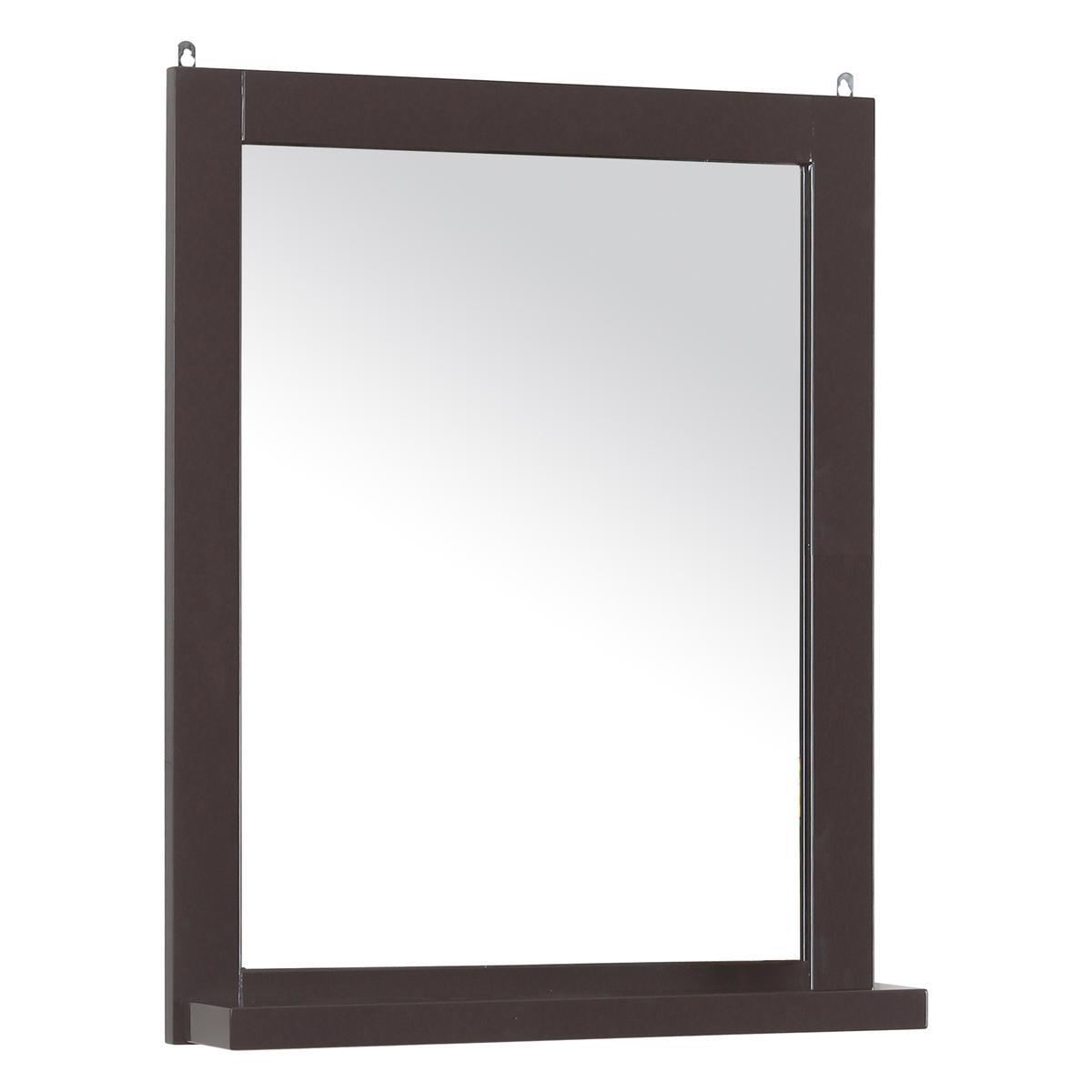 Miroir laqué - 48 x 110 x H 60 cm - gris, blanc Miroir laqué - 48 x 110 x H 60 cm - gris, blanc