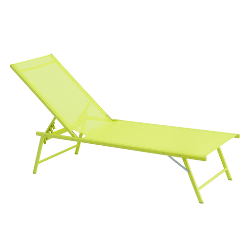 Transat Nolia Acier Et Textilene Vert Fauteuils Detente Et