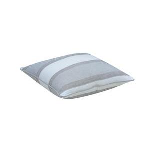 Coussin grosses rayures - 40 x 40 cm - Gris