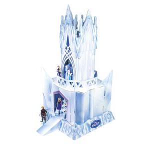 Palais Reine des neiges à construire - Carton - 31 x 31 x H 62 cm - Multicolore