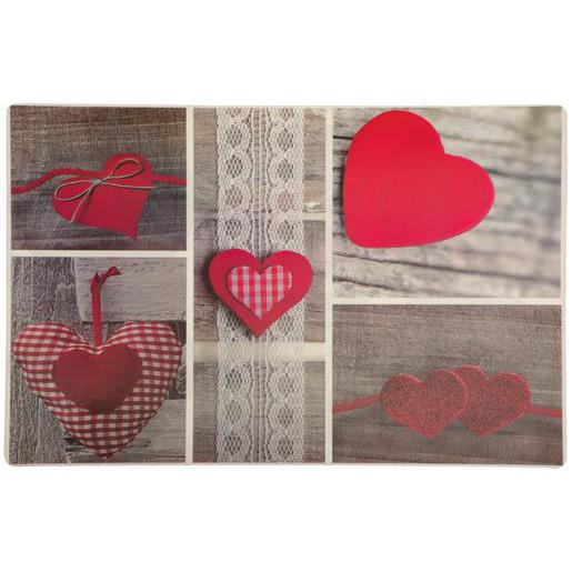 Set De Table Polypropylene Rouge Gris Linge De Table La
