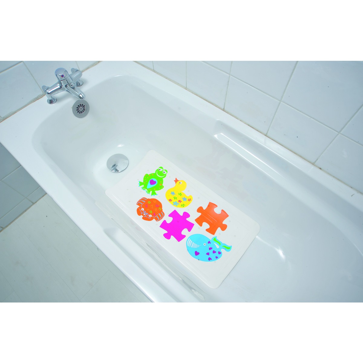 Tapis Fond De Baignoire Anti Glisse Enfant 70 X 36 Cm Multicolore Tapis De Douche Et Tapis De Baignoire La Foir Fouille
