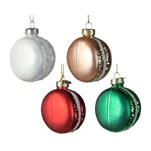 Suspension macarons - A paillettes - Ø 7.3 cm - Différents coloris
