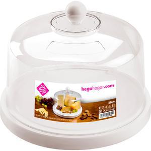 Boîte à fromage cloche - Plastique - Ø 24 cm x H 19 cm - Transparent