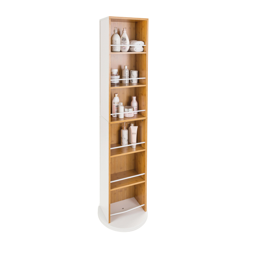 Tour Miroir Pivotante 30 X 18 X H 164 Cm Meuble De Salle De