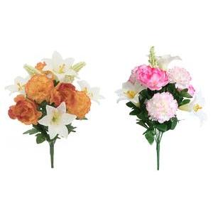 Bouquet de pivoines, de lys et d'œillets
