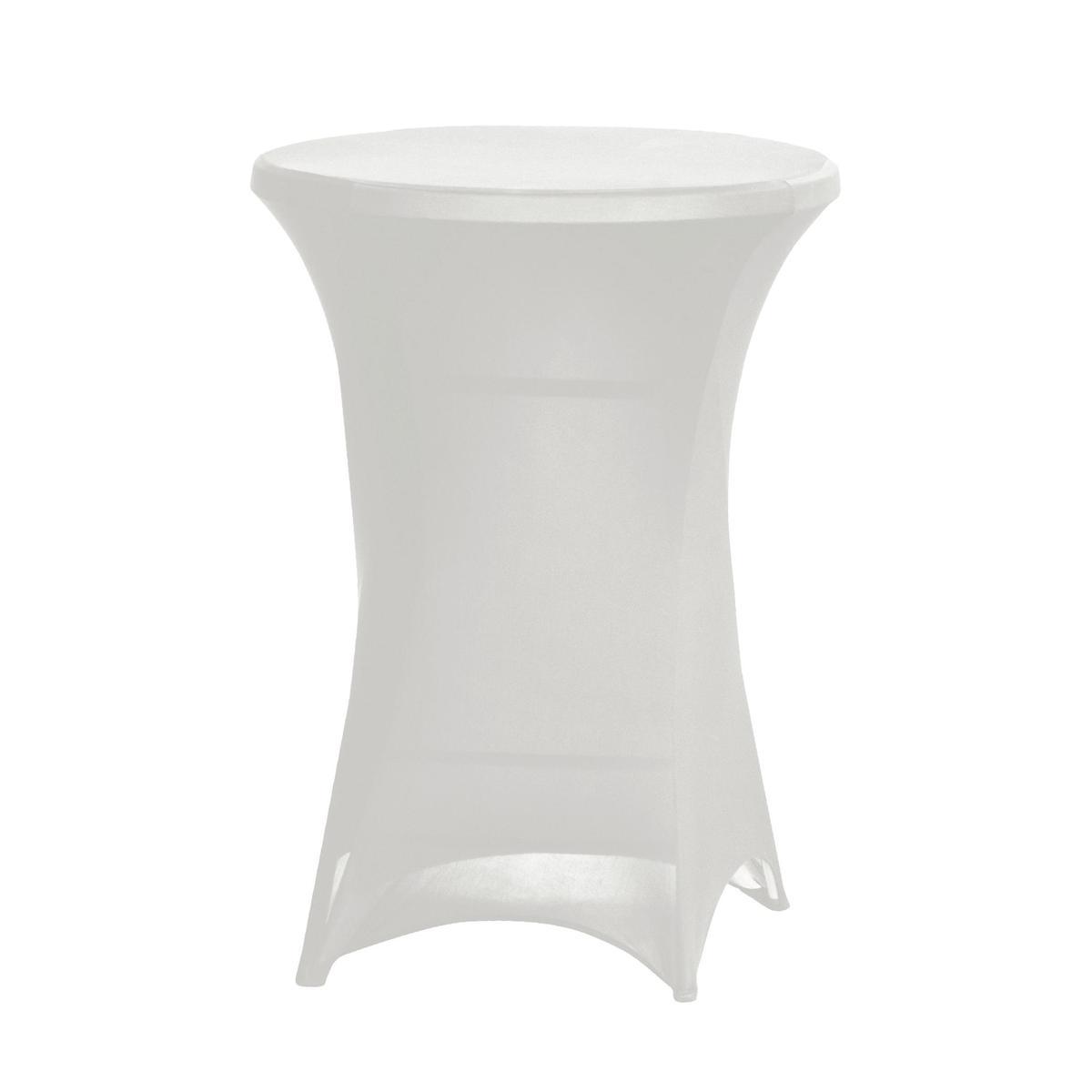 Housse pour mange-debout Party - ø 80 x H 110 cm - Blanc - MOOREA Housse pour mange-debout Party - ø 80 x H 110 cm - Blanc - MOOREA