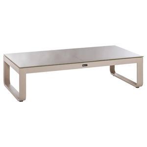 Table basse rectangulaire Absolu - L 120 x ø 60 x H 31.5 cm - Gris - HESPERIDE