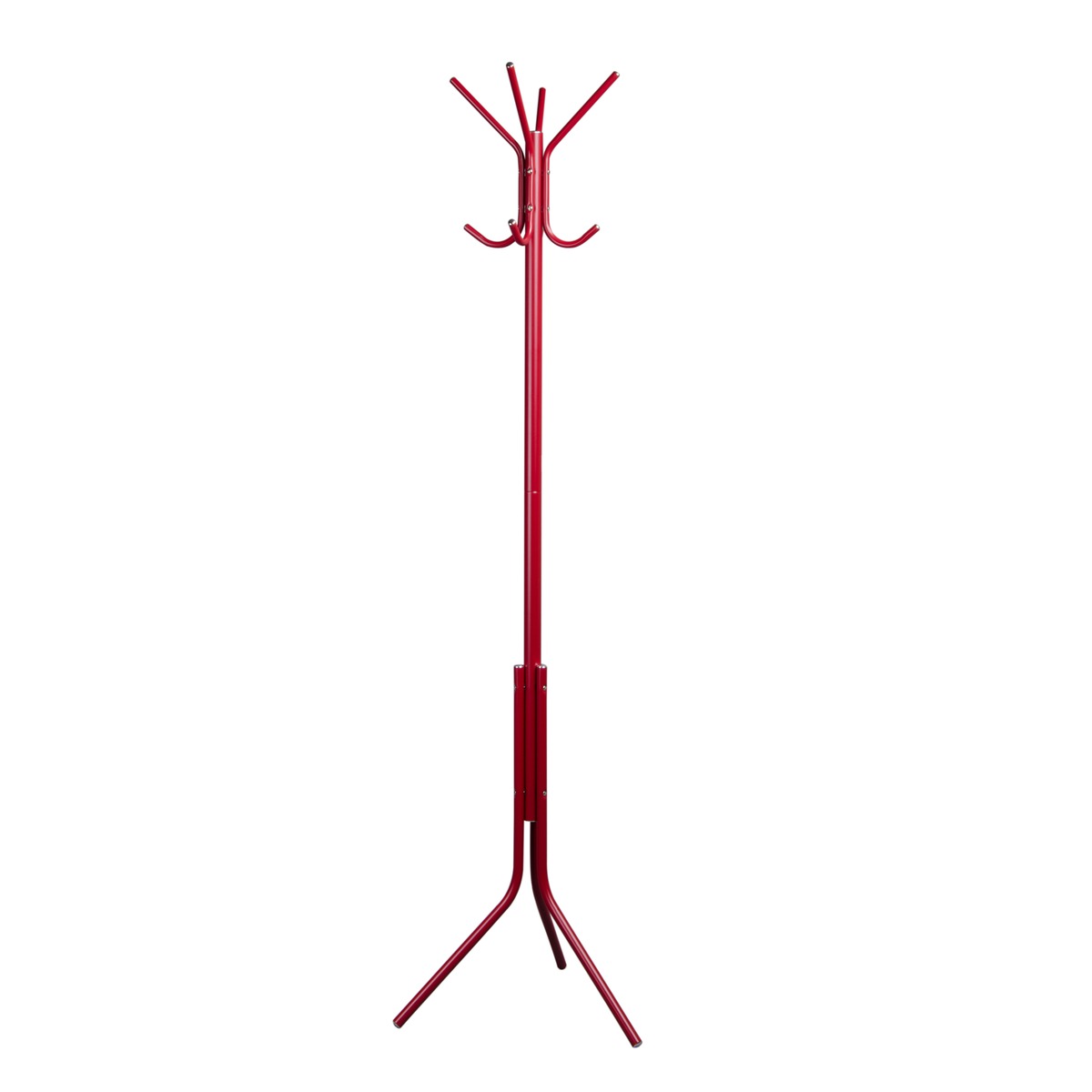 Portemanteau vintage en acier - 46 x 46 x 170 cm - Rouge