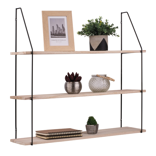 Etagere Murale 65 X 18 X H 59 Cm Noir Meubles De Chambre