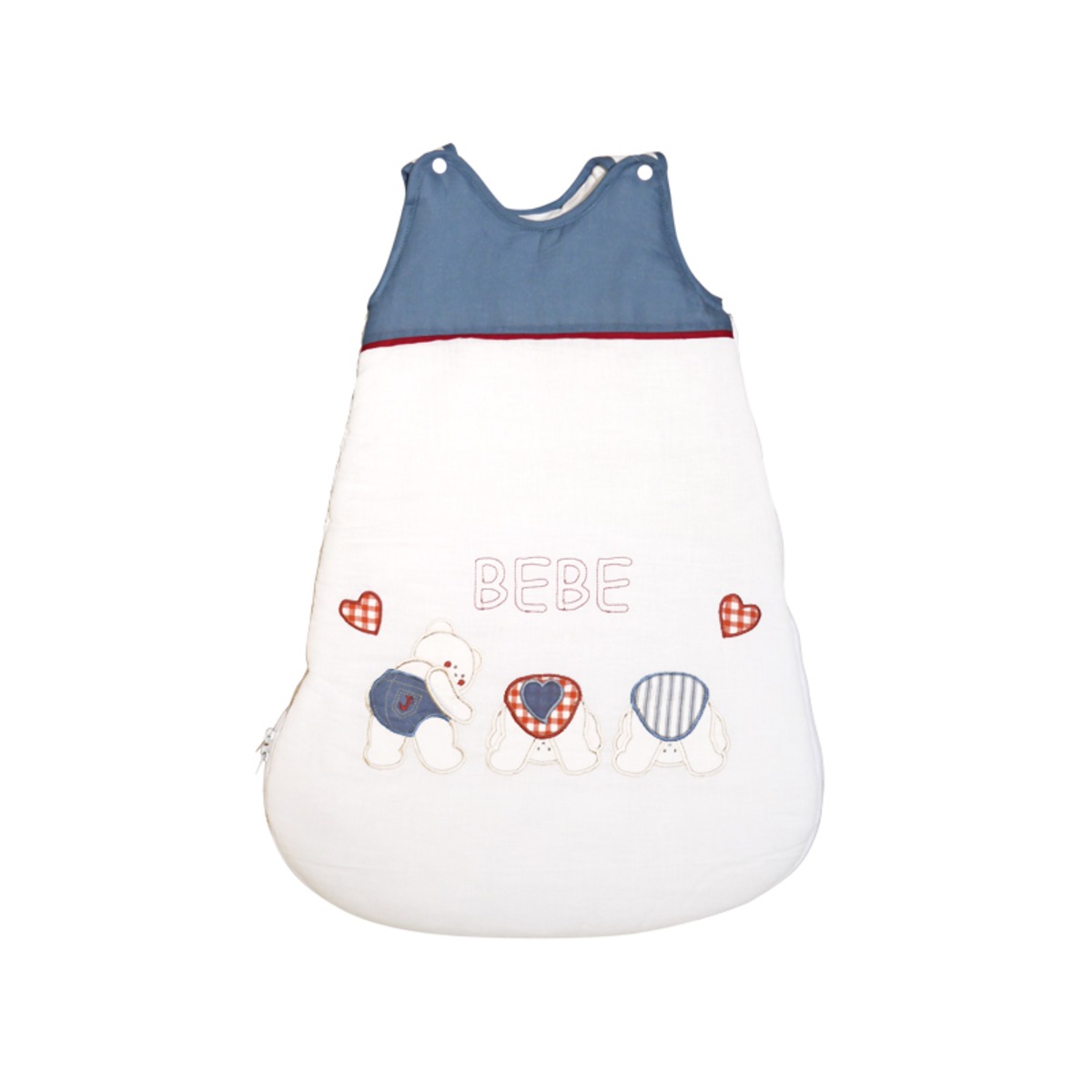 Gigoteuse bébé garçon à pressions - 45 x 65 cm - Bleu
