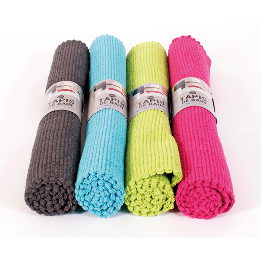 Tapis De Salle De Bain Coton Multicolore Tapis De Bain Et